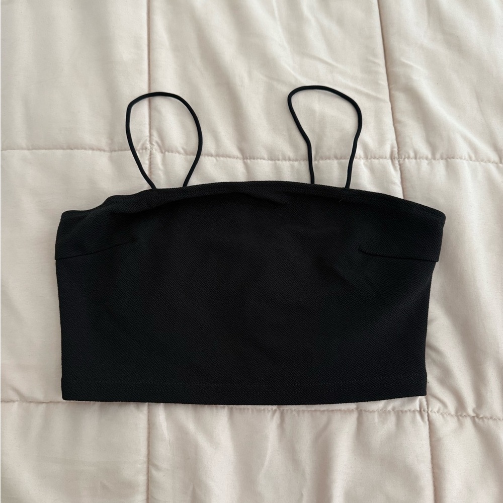 SHEIN Women's Black Crop Top